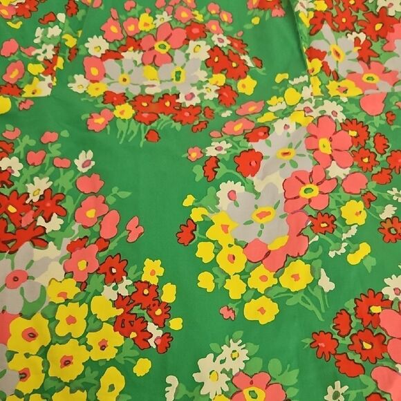 Floral Green Sleeveless Dress - Picture 15 of 16